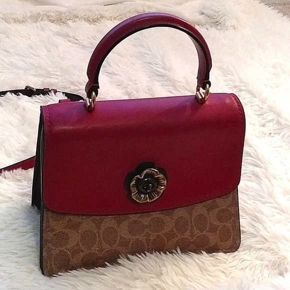 ❤EUC Coach Parker Color-Blocked Crossbody Shoulder Bag❤ - Picture 1 of 12